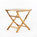 Positano 25 Inch Foldable Bistro Table Natural Acacia Wood
