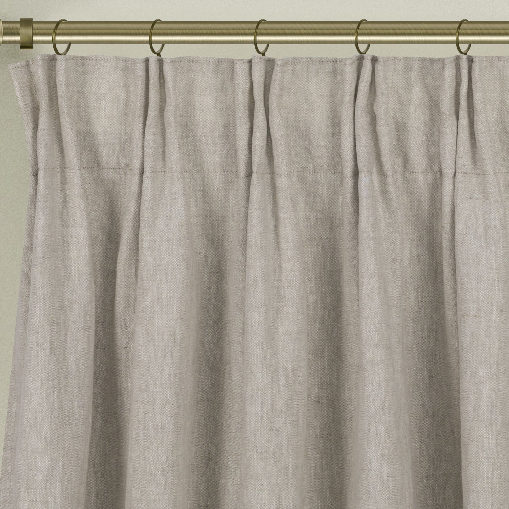 Newport Blackout Curtains For Bedroom, Linen Curtains For Living Room, Window Curtains, Room Darkening Curtains 108 Inches Long, Greige Greige Linen