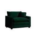 Green Corduroy Fabric, Comfortable Single Chair Deep Seat Sofa With One Pillow, Suitable For Living Room And Bedroom, Club Multiple Occasions Green Corduroy 1 Seat