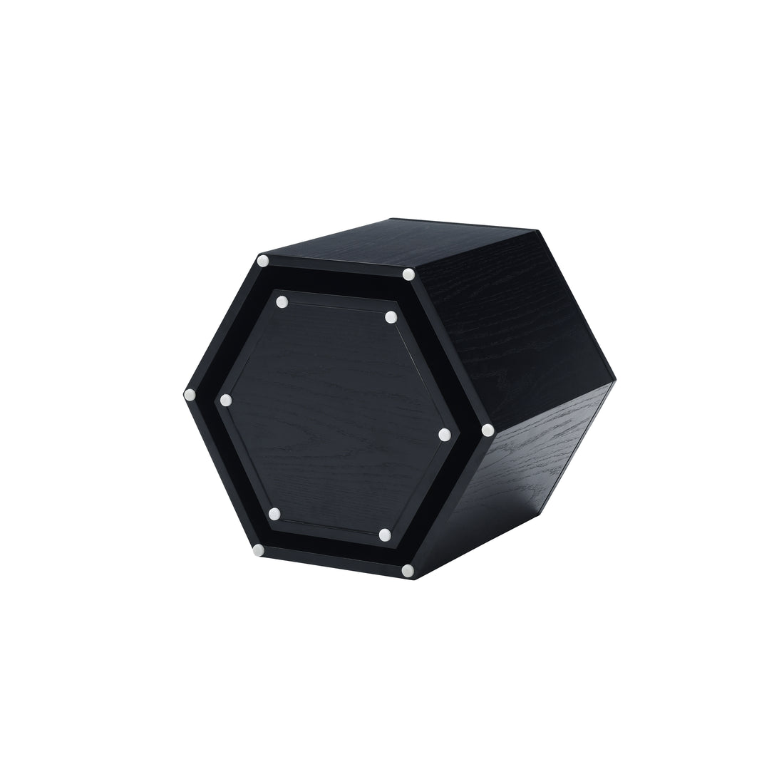 Coffee Tables,Mdf With Ash Oak Walnut Veneer Side Table Coffee Table End Table Nesting Table Set Of 2 For Living Room,Office,Bedroom,Black Oak, 2Colors Black Primary Living Space Modern Coffee & End Tables Mdf