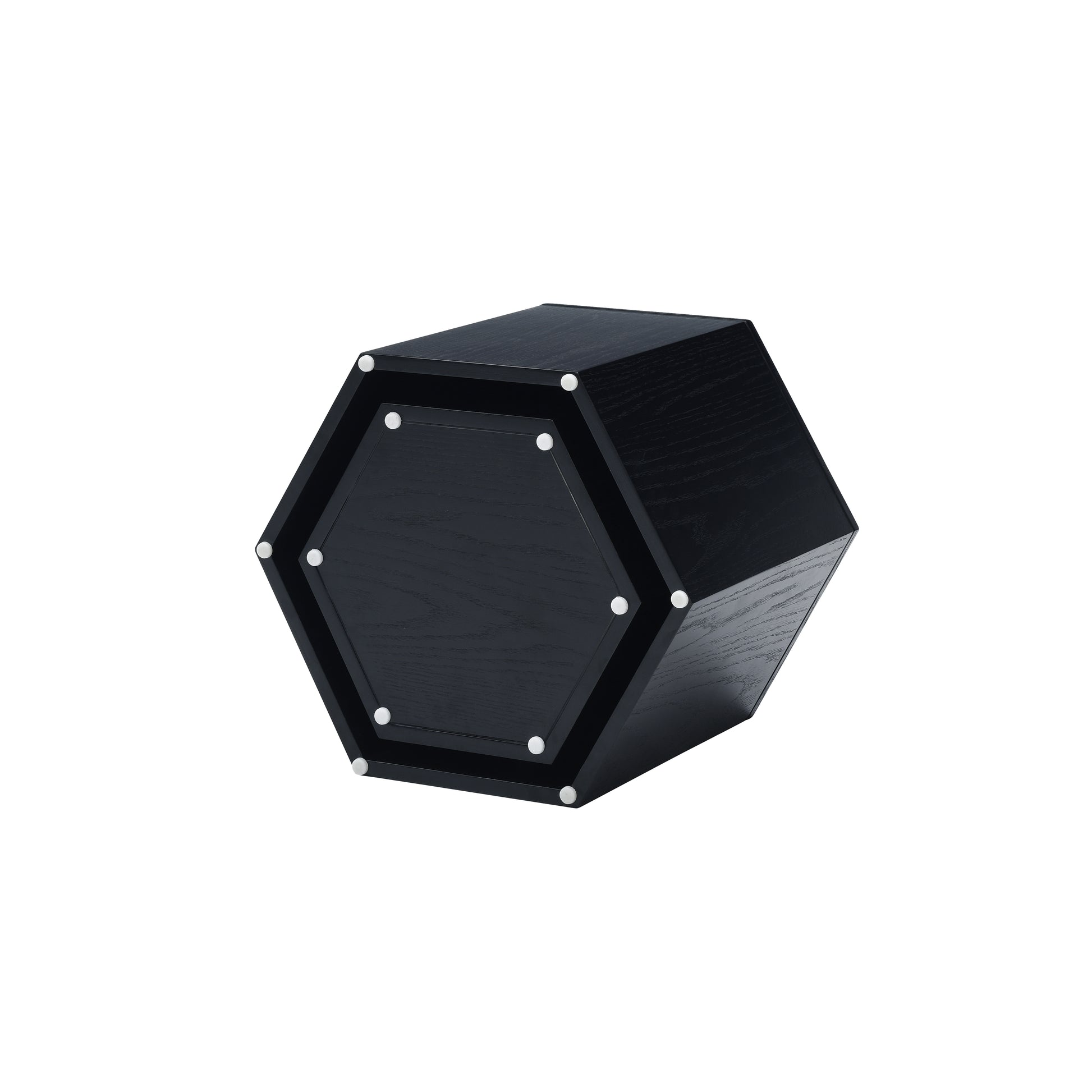 Coffee Tables,Mdf With Ash Oak Walnut Veneer Side Table Coffee Table End Table Nesting Table Set Of 2 For Living Room,Office,Bedroom,Black Oak, 2Colors Black Primary Living Space Modern Coffee & End Tables Mdf