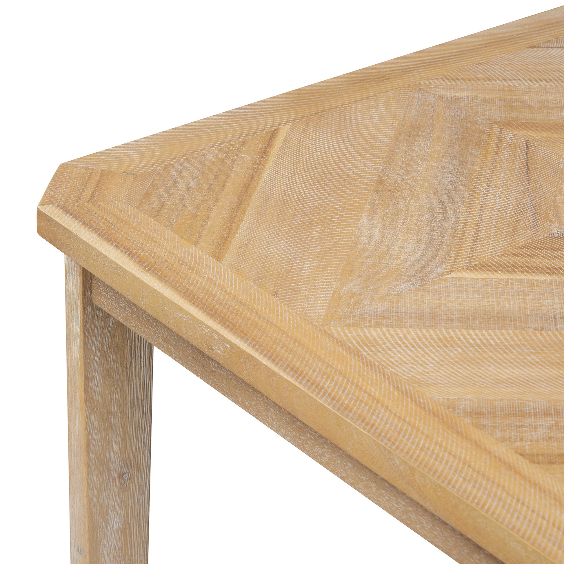 7 Piece Farmhouse Dining Set Classic Rustic Table And 6 High Back Design Chairs For Dining Room, Kitchen Natural Wood Wash Natural Wood Wash Solid Wood Mdf