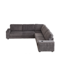 110 Inch Oversized Corduroy Corner Sofa,L Shaped Corner Couch With Two Storage Spaces,Usb Port & T Pyce Port And Cup Holderdeep Seat Comfy Upholstered Couches For Living Room Not Freely Combinable Dark Grey Corduroy 5 Seat