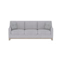 Honra Gray Sofa Gray Foam Engineered Wood 3 Seat