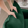 Green Corduroy Fabric, Comfortable Single Chair Deep Seat Sofa With One Pillow, Suitable For Living Room And Bedroom, Club Multiple Occasions Green Corduroy 1 Seat