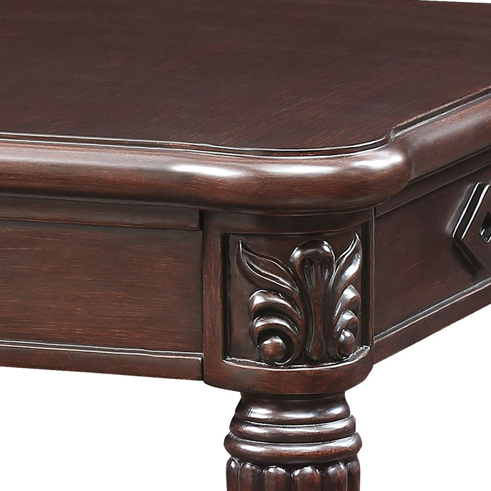 Espresso End Table With Turned Leg Espresso Espresso Primary Living Space Traditional Poplar Rectangular Wood