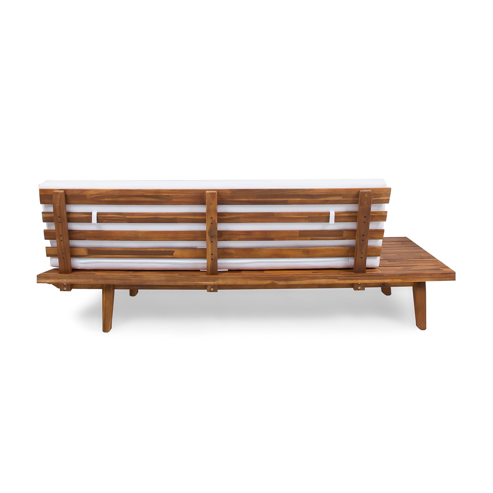 Hillcrest 2 Seater Sofa Left Side White Acacia Wood