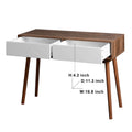 Entryway Table With 2 Carved Panel Drawers, Console Table With Storage Space And Wood Legs,Sofa Table Behind Couch For Hallway, Living Room, Natural Color Natural Particle Board Mdf