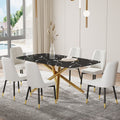 Large Modern Minimalist Rectangular Dining Table With 0.39 