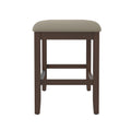 Sonnet Brown Gathering Height Bench Brown Foam Solid Wood