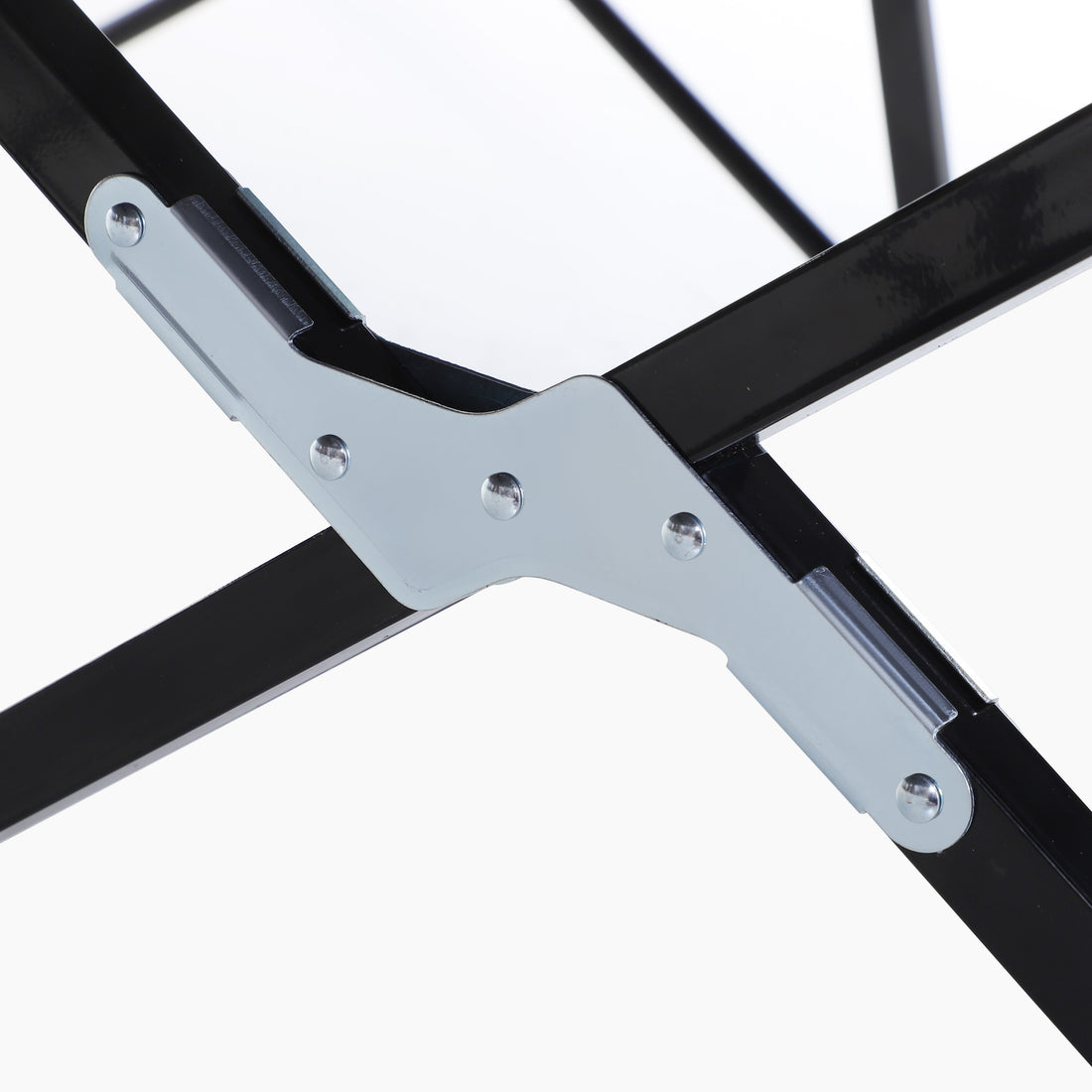 Outsunny 2 Person Folding Camping Cot For Adults, 50" Extra Wide Outdoor Portable Sleeping Cot With Carry Bag, Elevated Camping Bed, Beach Hiking, Black Black Steel