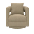 Supe Tan Swivel Chair Tan Foam Engineered Wood