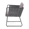La Jolla Chair Dark Grey Woven Rope