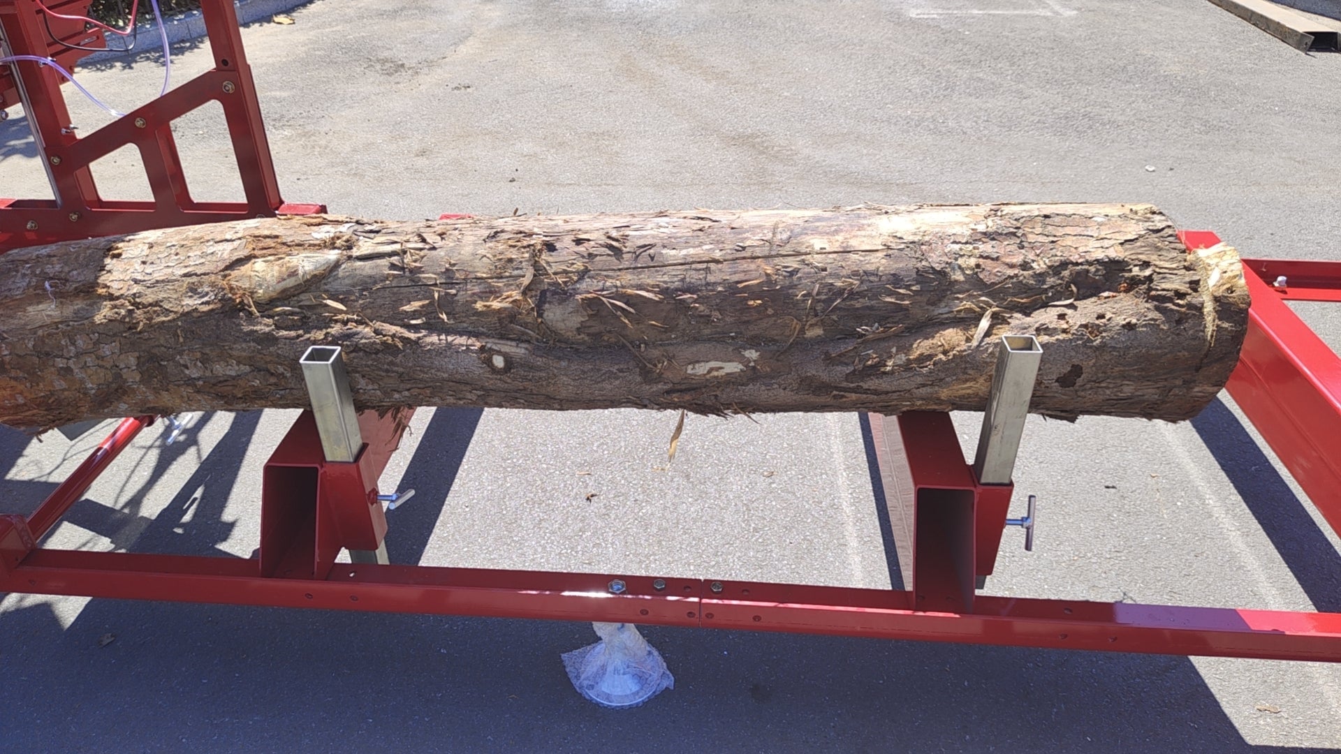 32" Portable Sawmill 15Hp 420Cc Rato Gas Engines With E Start Band Saw Red Iron