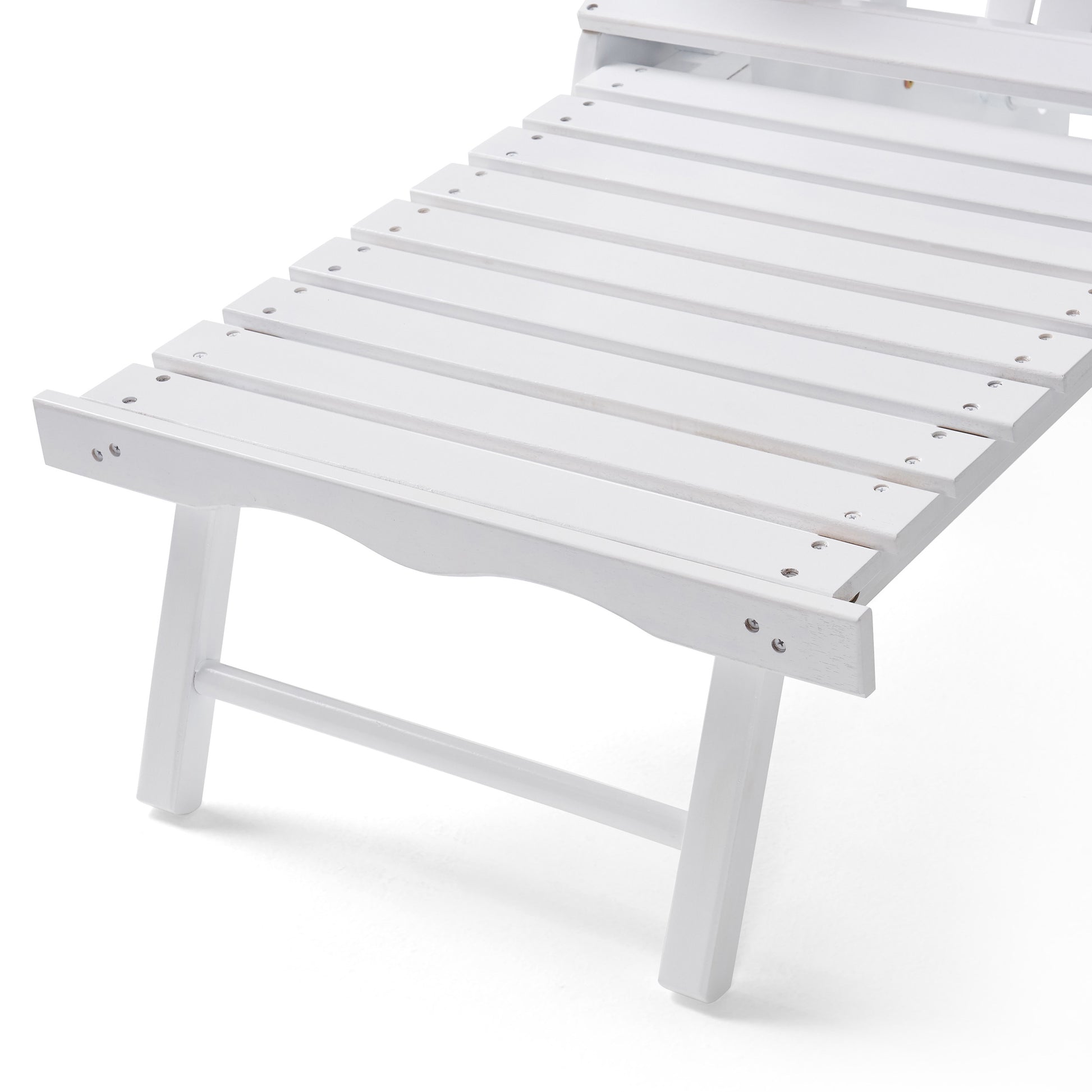 Malibu Reclining Adirondack Chair White Acacia Wood