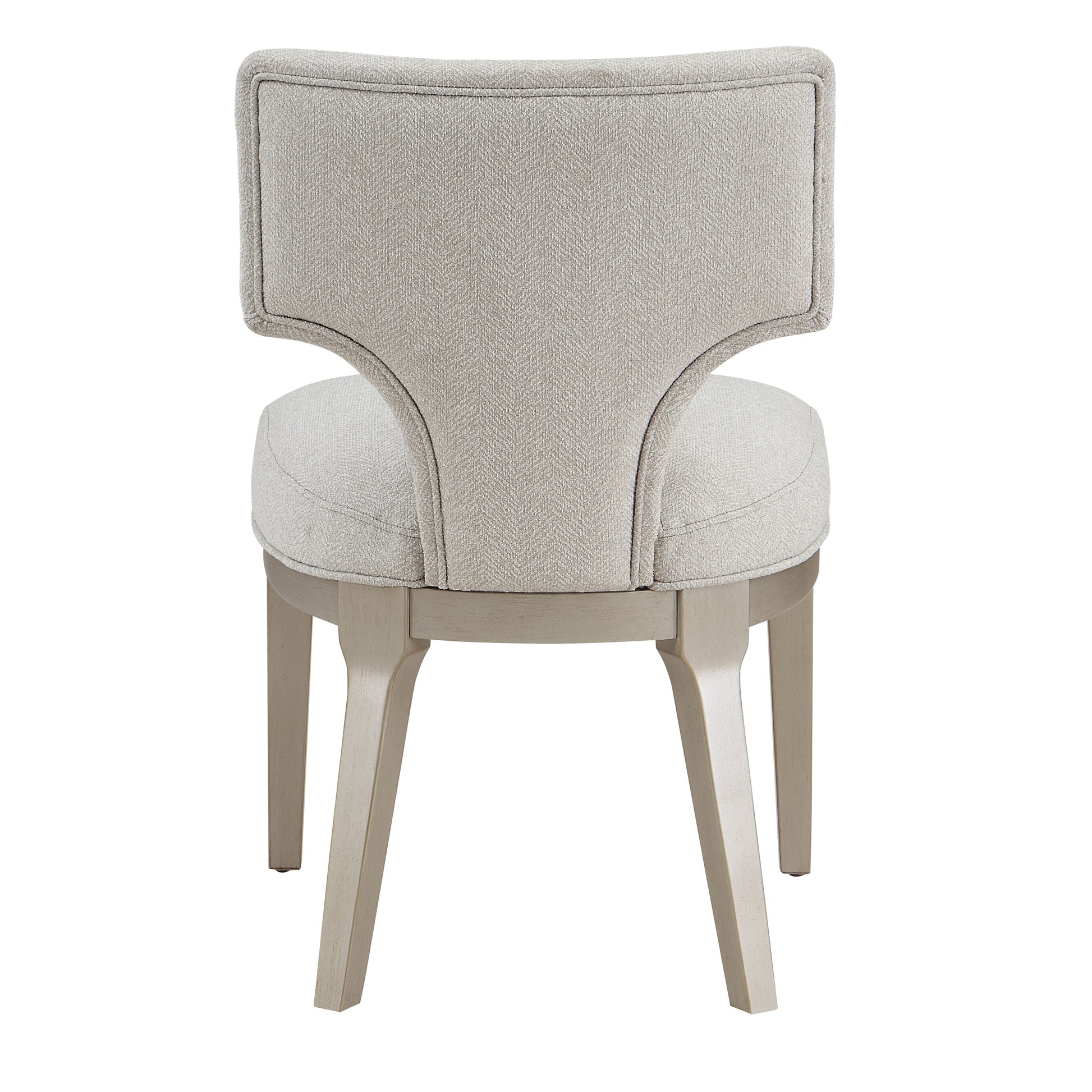 Ivory And Champagne Side Chair With Padded Seat Set Of 2 Solid Champagne,Ivory Dining Room Side Chair Solid Back Set Of 2 Wood Fabric
