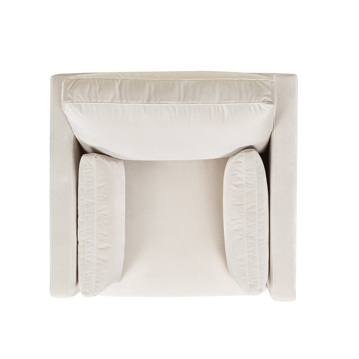 Knox 36" Modern Farmhouse Arm Chair, French Beige Performance Velvet Beige Foam Velvet