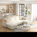 Modern Large Sectional Sofa, U Shape Modular Sectional Couch With Storage Function,123