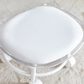 The Small And Cute White Chair With Silky Pulleys Can Move Freely, Which Is Suitable For Use In Various Scenes, And Is A Good Choice For Fashion Style. White Pet