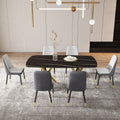 Large Modern Minimalist Rectangular Dining Table With 0.39 
