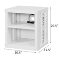 White Nightstand With Open Shelf White Bedroom Contemporary Shelf Metal
