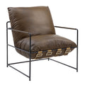 Saturn Accent Chair With Loose Cushions Brown Primary Living Space Leather