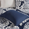 6 Piece Printed Duvet Cover Set Queen Multicolor Polyester