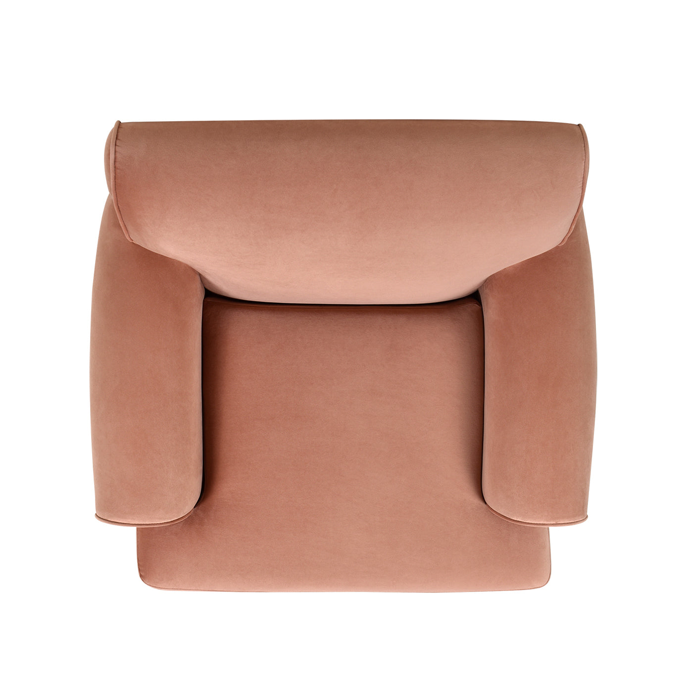 Alana 38" Lawson Accent Arm Chair Metal Casters, Peach Orange Velvet Orange Foam Velvet