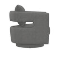 Supe Gray Swivel Chair Gray Foam Engineered Wood