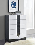 Vios Zebra White Hg Chest White Black Mdf