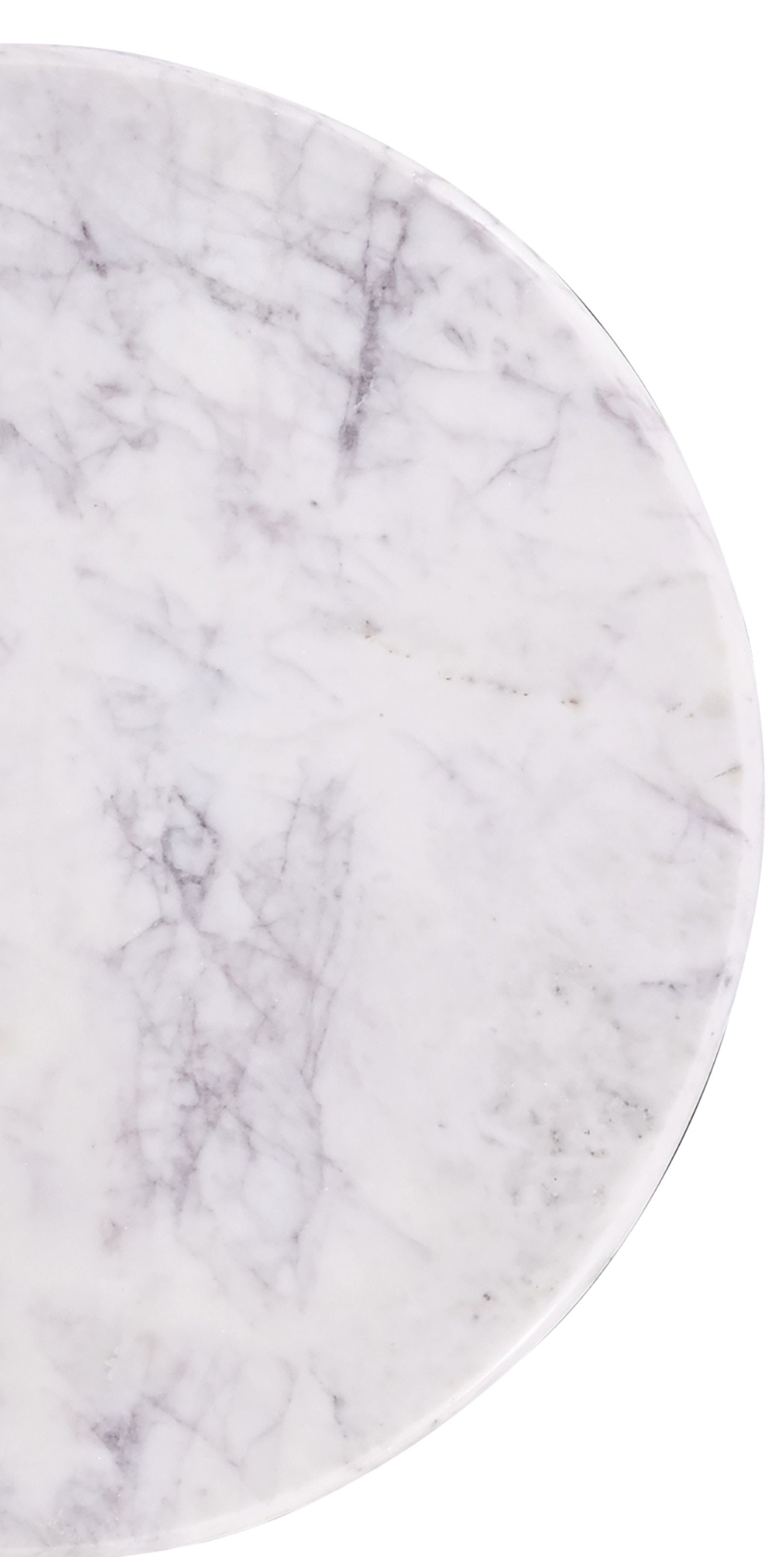 Luxurious Round Mable Topped Pedestal Side End Table, Living Room Accent Table, White Black Black White Primary Living Space Industrial Freestanding Mango Coffee & End Tables Round Marble,Solid Wood Pedestal