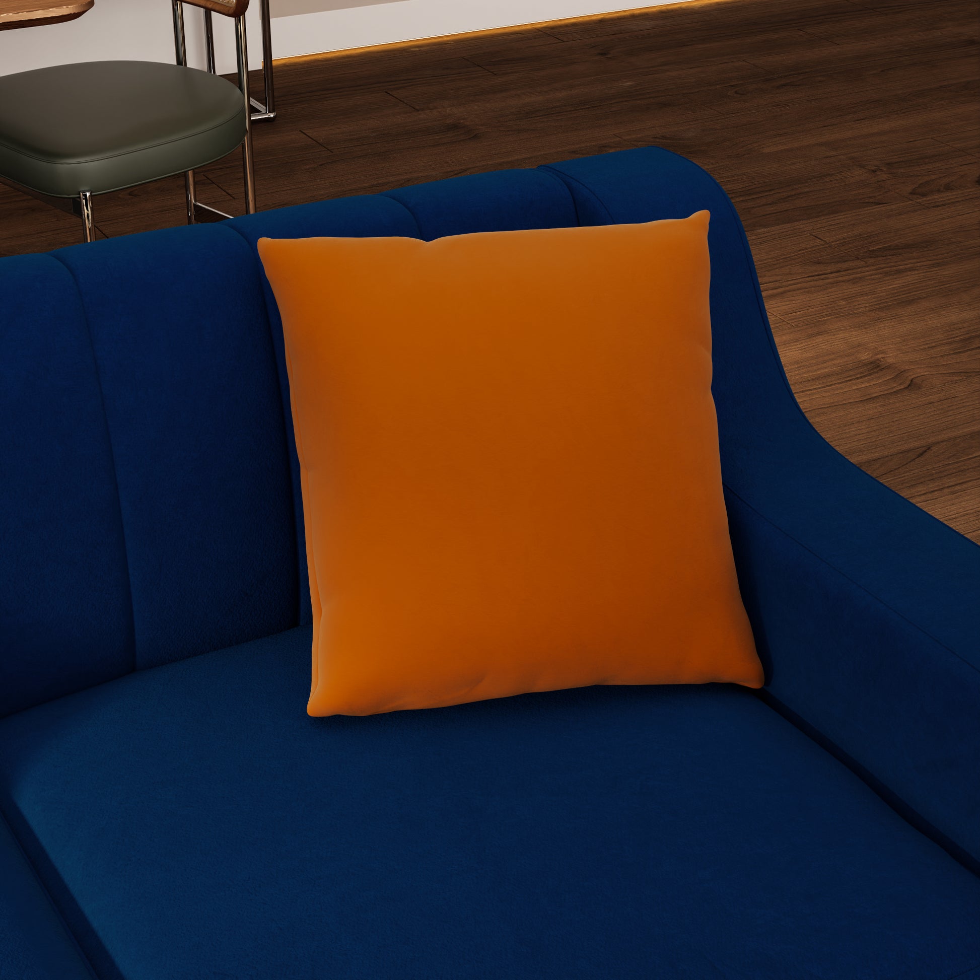 Fx P85 2S Bu 2 Seats Sofa Blue Velvet 2 Seat