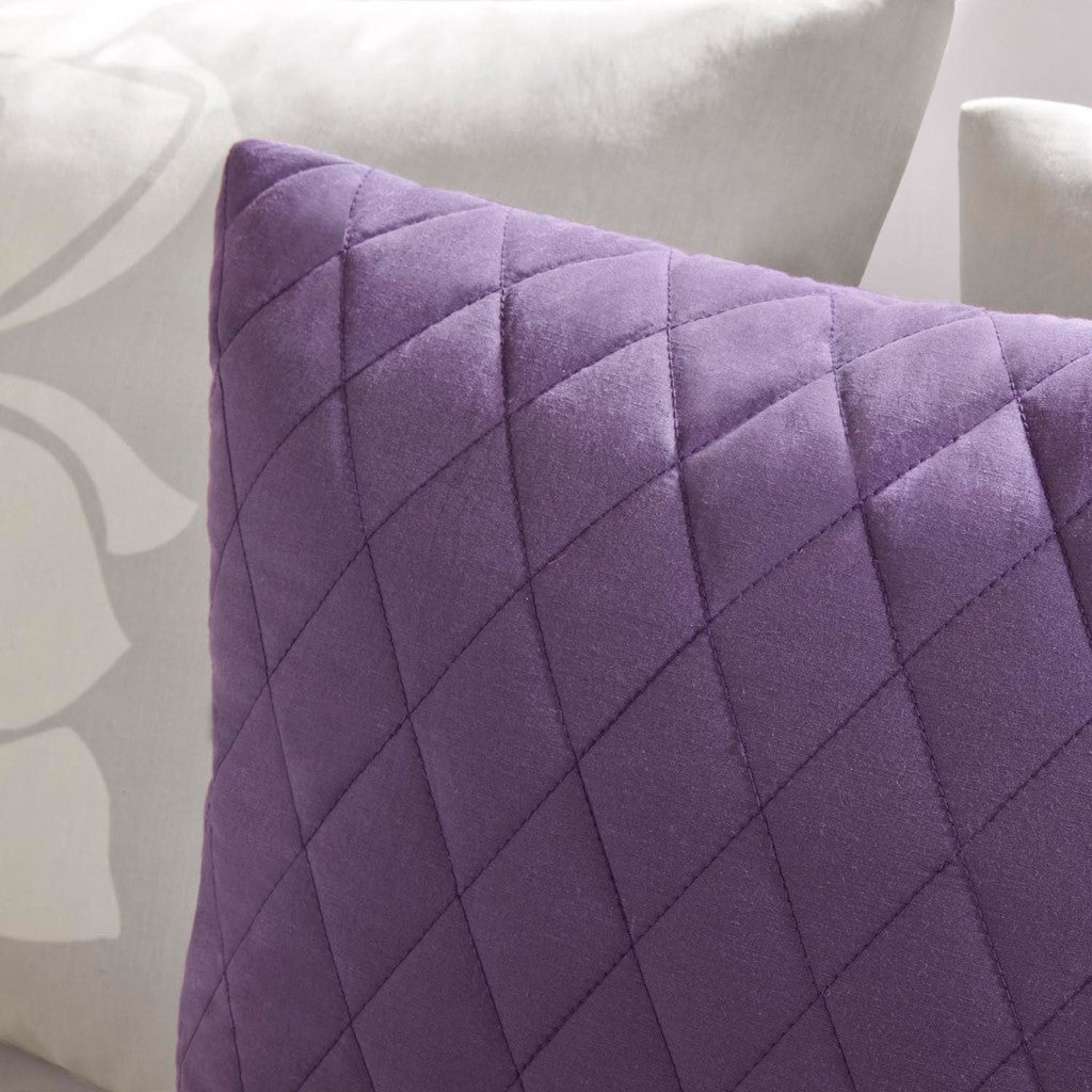 Printed Cotton Sateen Comforter Set Taupe Grey Purple Cal King California King Purple Cotton