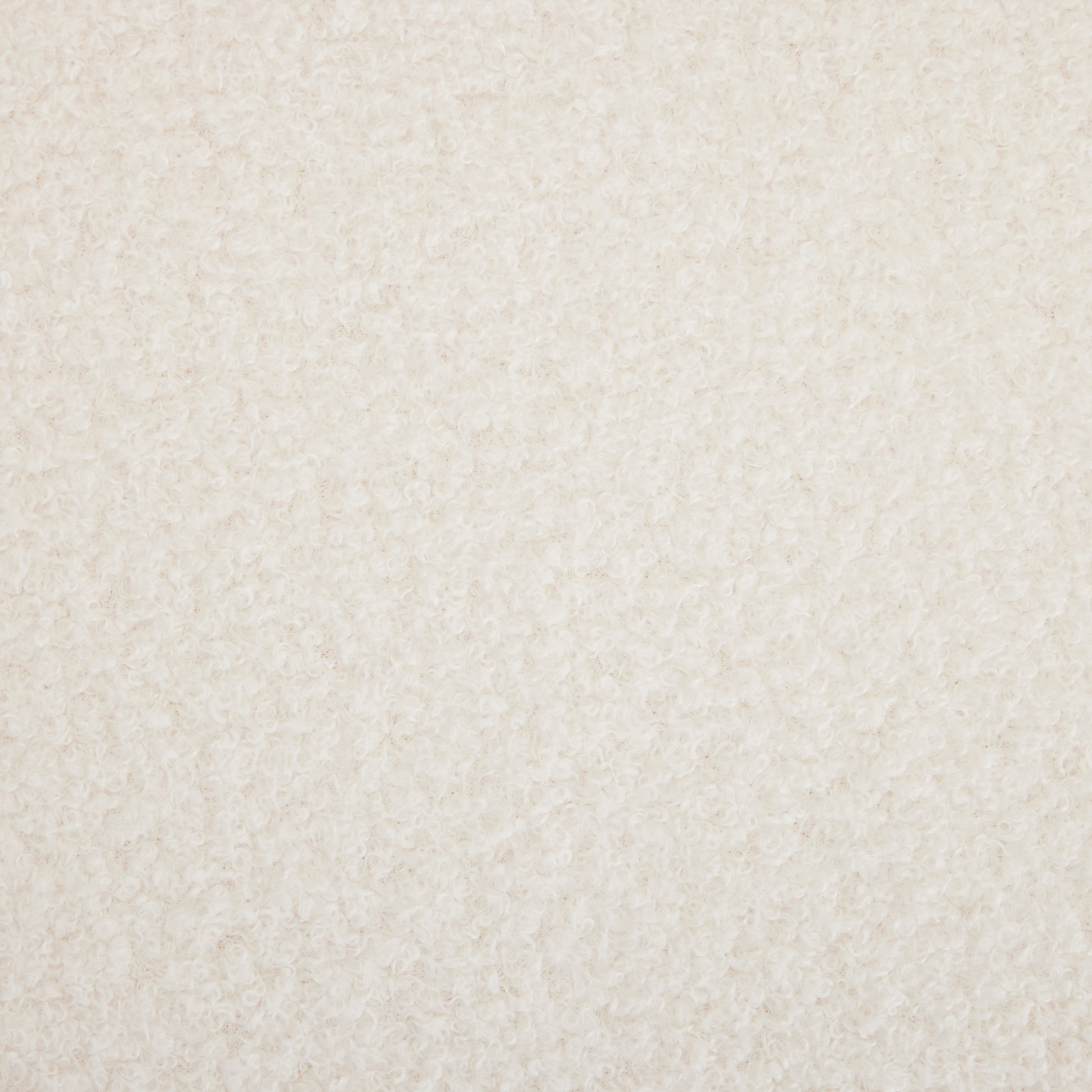 Upholstered Barrel Accent Chair With Wooden Legs White Rubberwood Boucle