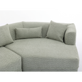 And Upgraded Extended Edition Modular Sofamodern Minimalist Style Sofa, Upholsteredfree Combination, Round Fiber Fabric, Anti Wrinkle Fabric,Dimension Extension,Green Green Polyester Primary Living Space Medium Soft Tight Back Modern Flared Arms Fiber