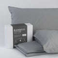 Bamboo Cotton Sheets Soft And Smooth With Viscose From Bamboo Grey King Split Head White Charcoal Cotton