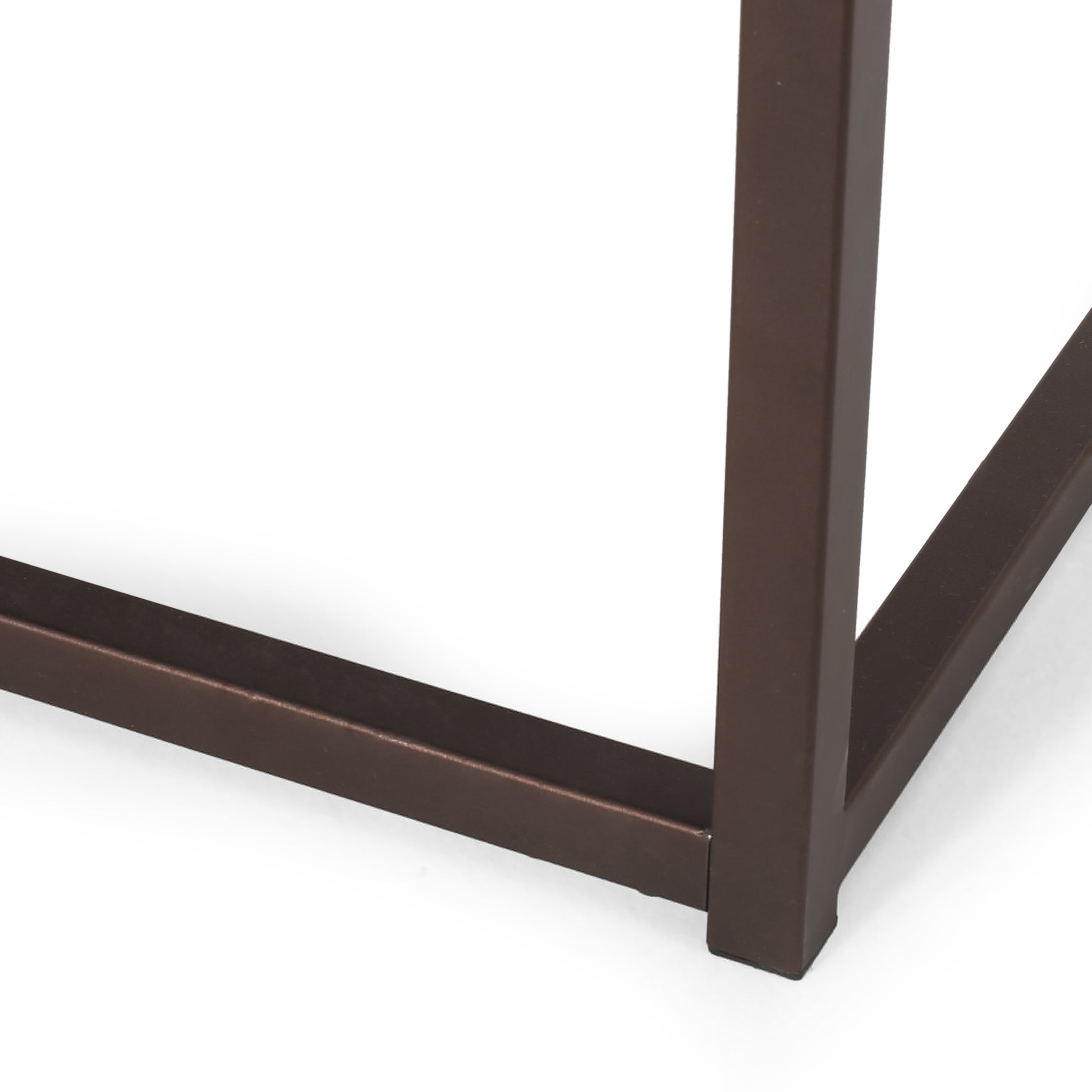 Modern Industrial Coffee Table, Gray And Bronze Grey Primary Living Space Coffee & End Tables Rectangular Mdf