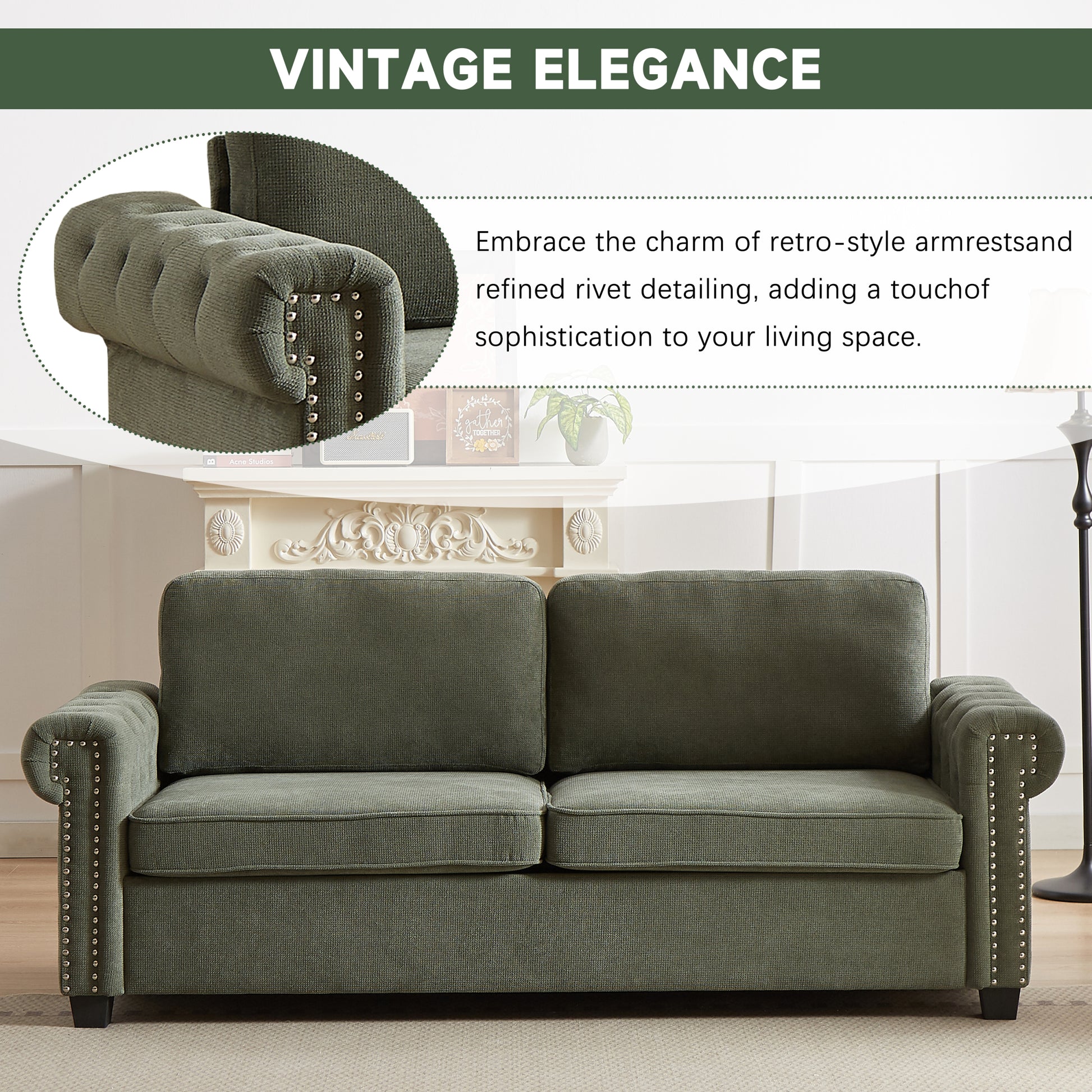 Fx 83.8" Convertible Sleeper Sofa Bed, 2 In 1 Pullout Sofa Bed, Polyester Sleeper Sofa Bed With Folding Mattress, Living Room Pullout Sofa Bed, Apartment Small Space Sofa Sleeper Green Polyester Pine Foam Fabric 3 Seat