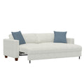 Biana White Pop Up Sleeper Sofa White Foam Engineered Wood 3 Seat