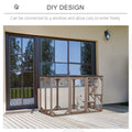 Pawhut Outdoor Cat House, Catio Wooden Feral Cat Shelter, Cat Cage With Platforms, Large Enter Door, Weather Protection Asphalt Roof, 71