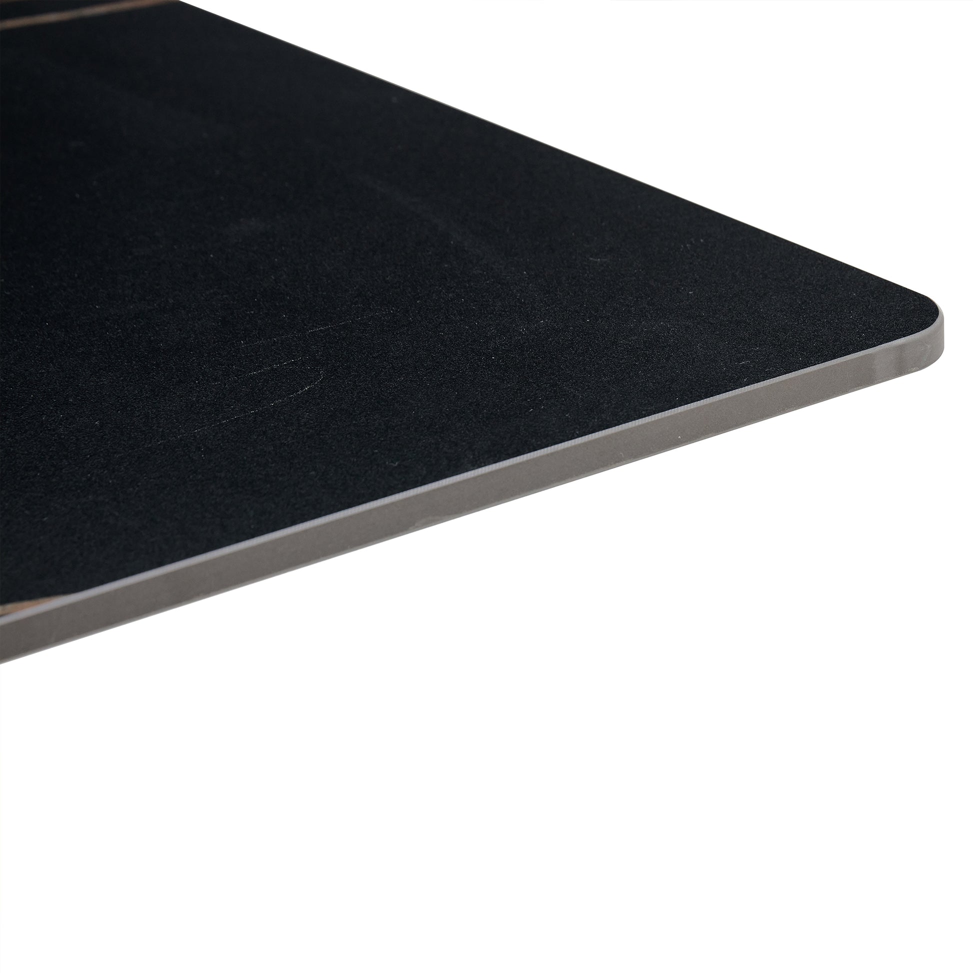 Modern Rectangular Table With 0.4 Inch Black Patterned Tabletop And Gold Legs, Suitable For Kitchen, Dining Room, And Living Room 63 Inches * 31.4 Inches * 30 Inches Gold Sintered Stone