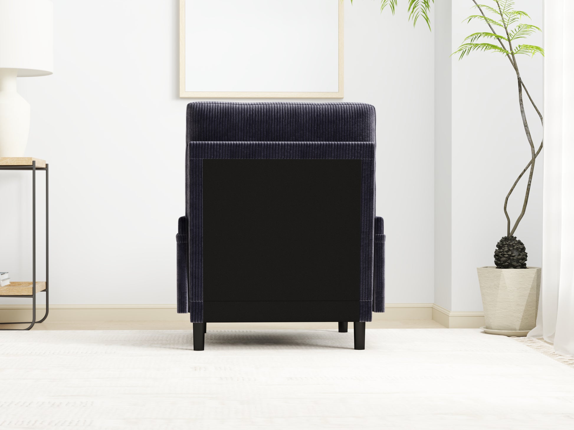 Grey Sofa Chair With Recline Fuction Grey Velvet Metal Primary Living Space Medium Soft Loose Back Pillow Top Arms Foam Fabric Metal 1 Seat