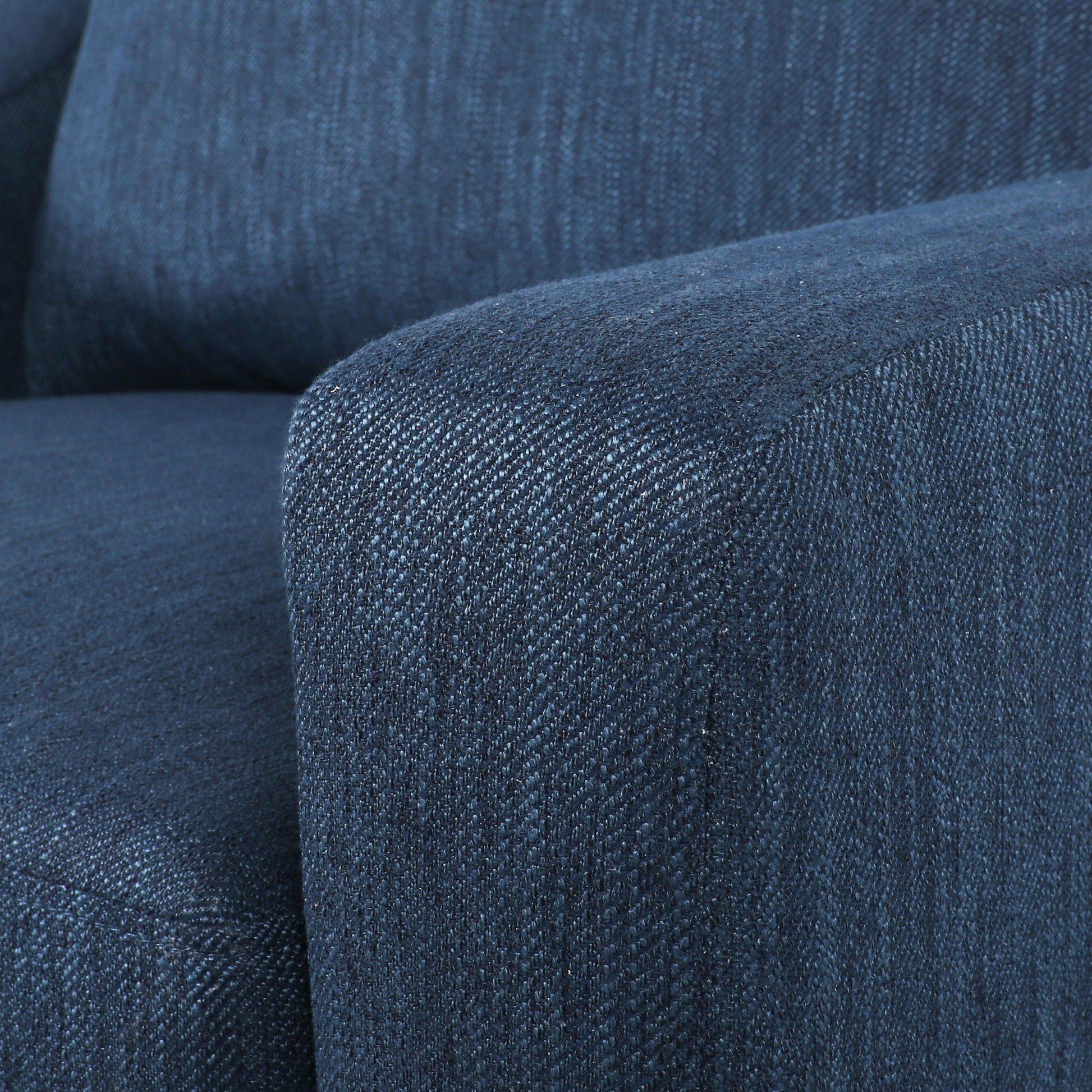 Club Chair Navy Blue Fabric 1 Seat