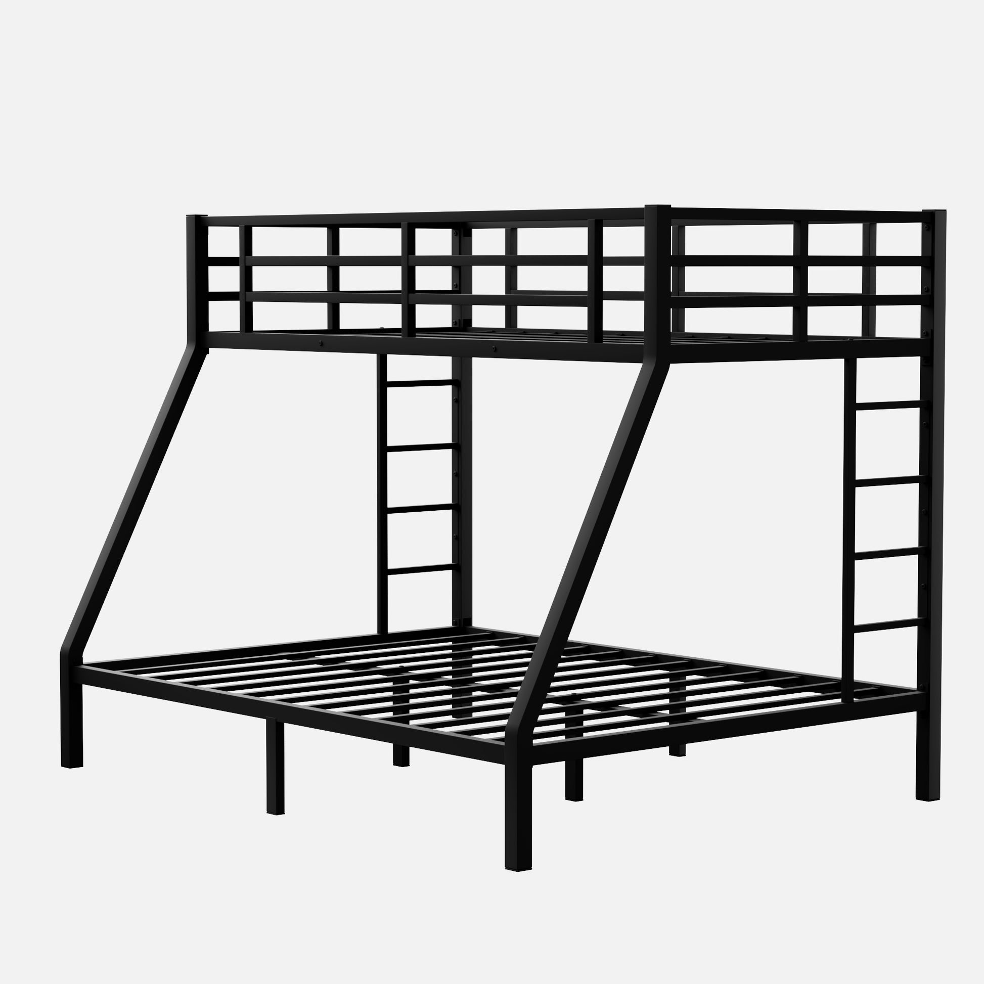 Metal Twin Xl Over Queen Bunk Bed For Teens And Adults,Space Saving Noise Reduced No Box Spring Needed Expect Arrive Date 2024 7 17 Twin Xl Black Metal