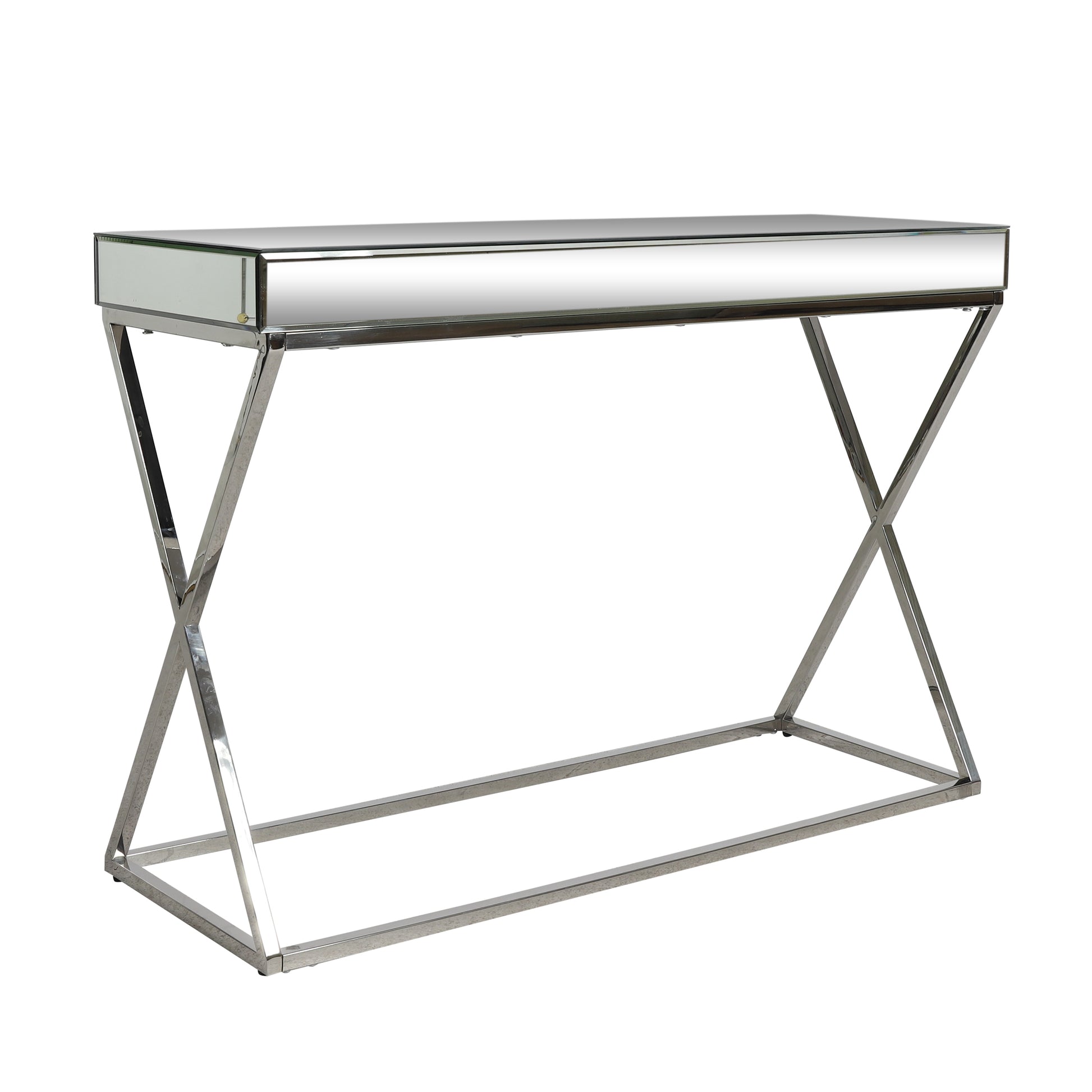 Console Table Antique Silver Steel