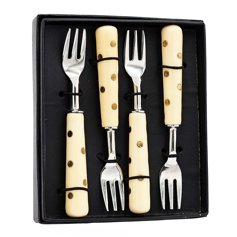 S 4 Forks & Knives In Box Multicolor Steel