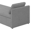Modern Upholstered Chaise Lounger Daybed Small Single Daybed With 2 Drawers, No Mattress Needed, Perfect For Living Rooms & Home Office, Linen Fabric, Gray Gray Linen