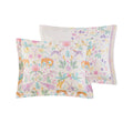 Floral Reversible Cotton Duvet Cover Set With Throw Pillow Queen Multicolor Cotton