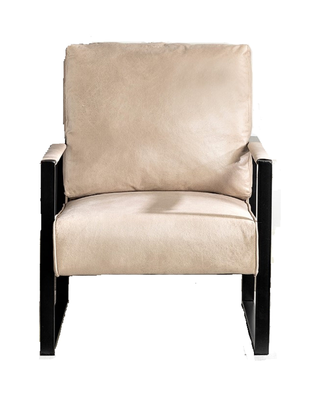Direct Classic Mid Century Modern Accent Chair With Durable Square Metal Frame, Armchair For Living Room, Bedroom, Home Office In Spotted Microfiber Upholstery, Light Camel Light Camel Microfiber