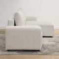 Modular Corduroy Upholstered 3 Seater Sofa Bed With Storage For Home Apartment Office Living Room, Free Combination, L Shapedbeige Beige Wood Primary Living Space Medium Soft Pillow Back Eucalyptus Square Arms Foam Corduroy 3 Seat